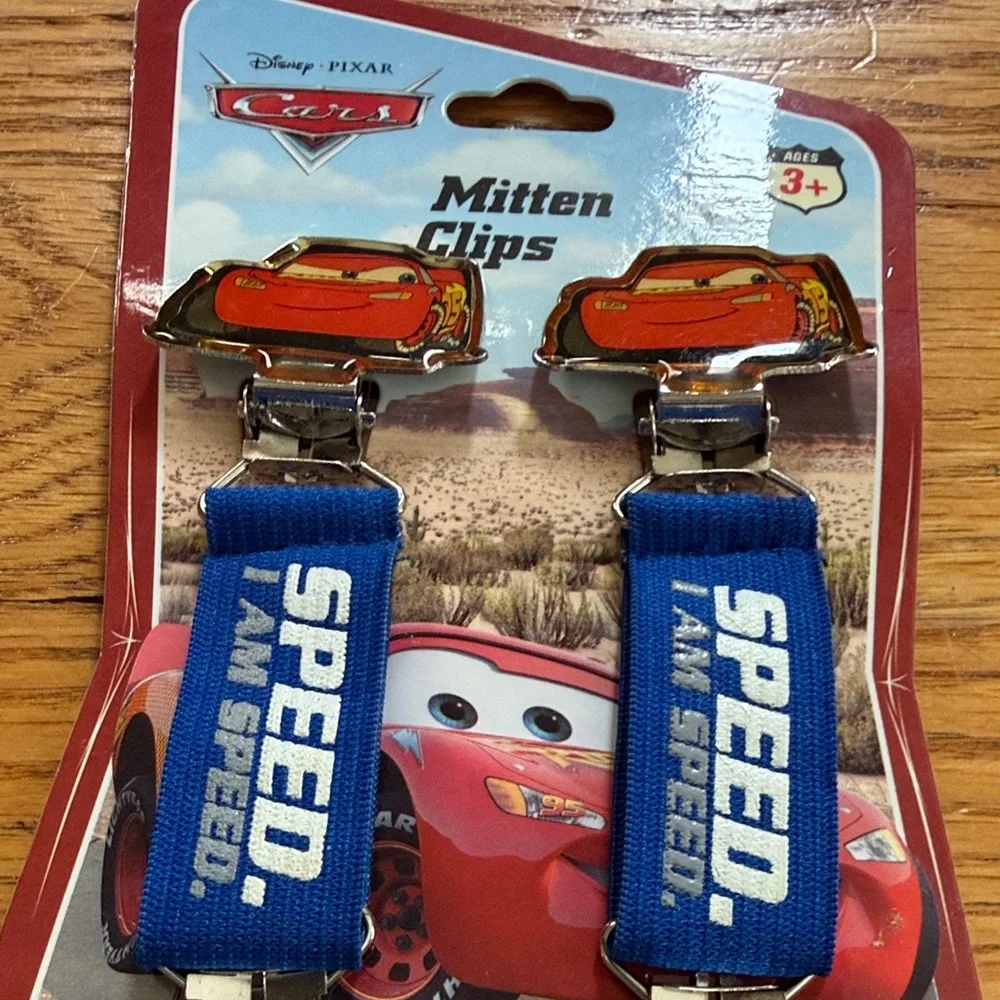 Cars Lightning McQueen Blue Mitten Clips 2 sets